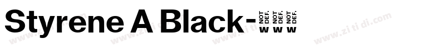 Styrene A Black字体转换
